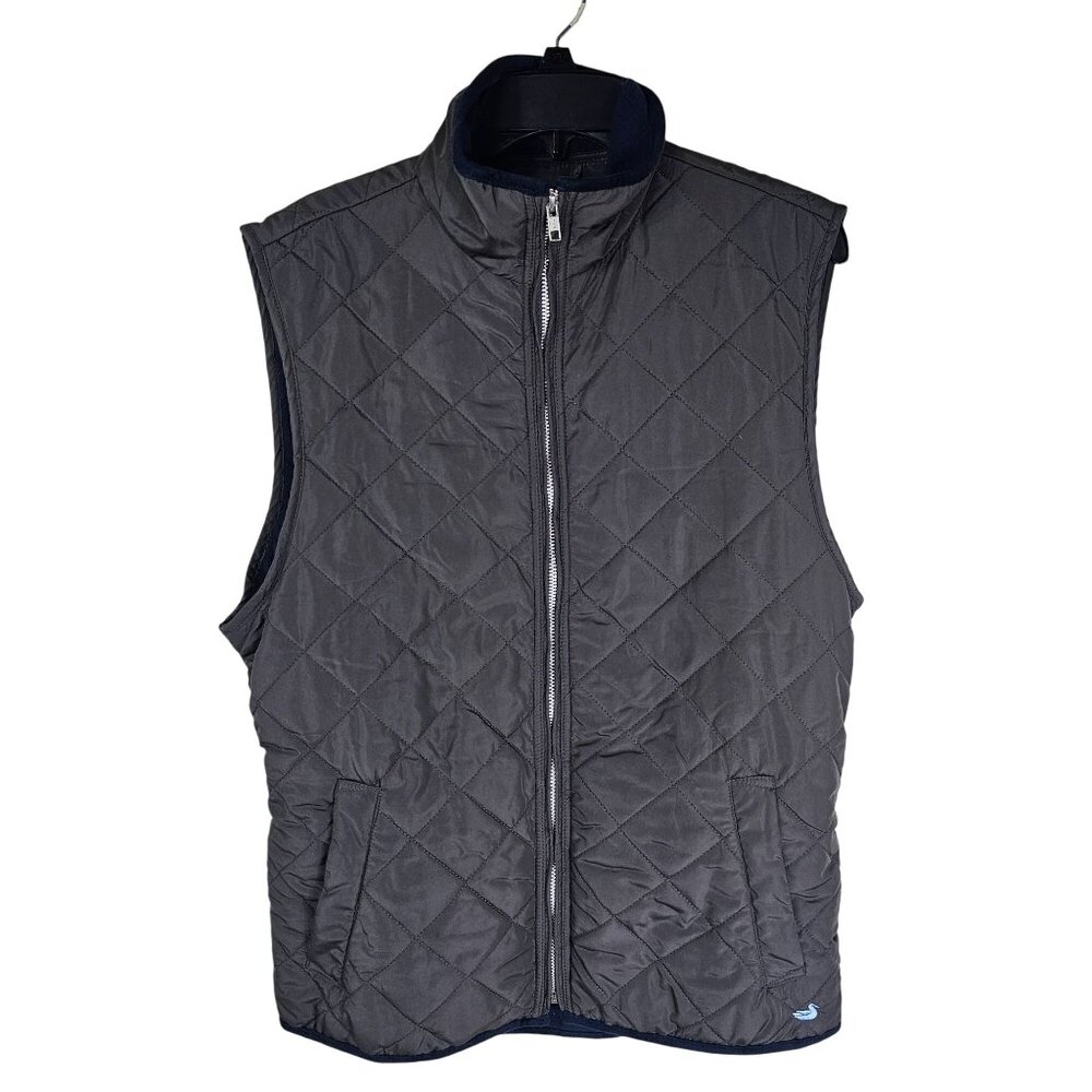 Southern Marsh Quilted Vest Womens S Brown Full‎ Zip Micro Fleece Lined Gorpcore
